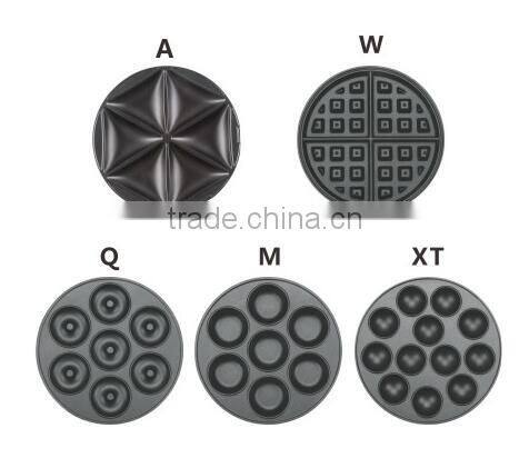 changeable sandwich maker waffle maker 1000w