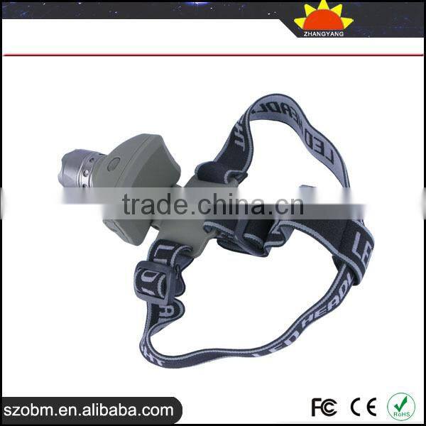 High power XML T6 LED 3 mode Rechargeable 1000 Lumens Emergency Led Headlight with adapter