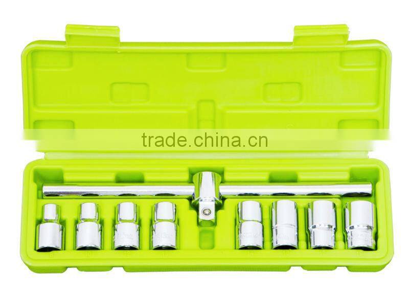 CF598016: 9pcs 1/2" drive socket and sliding handle set