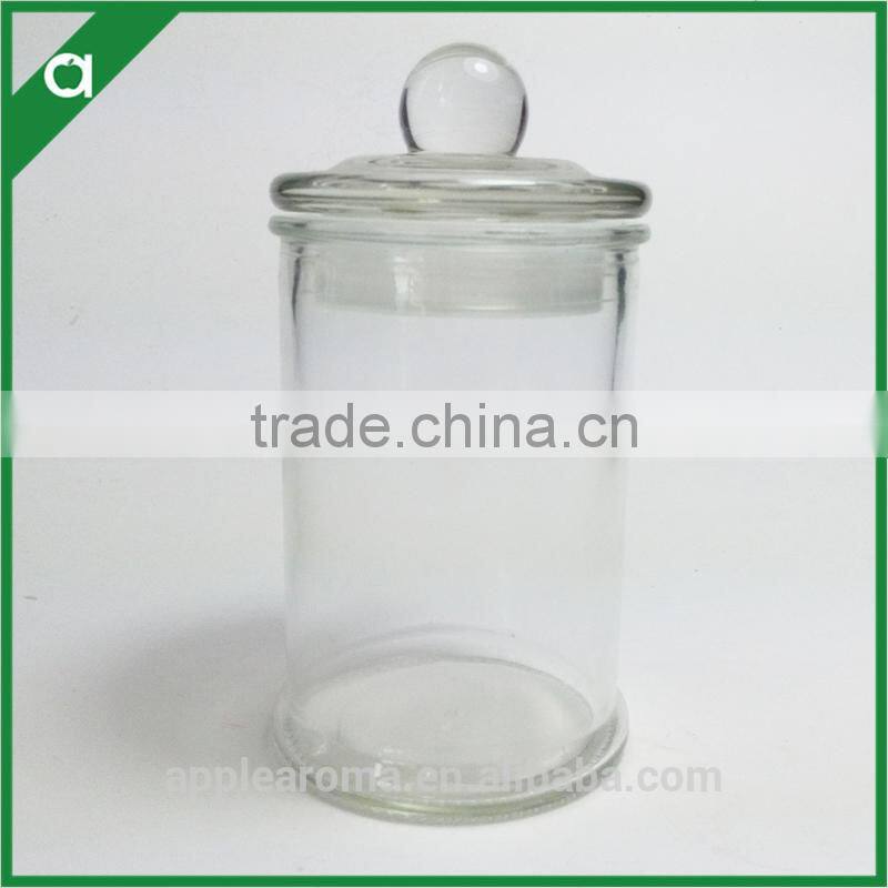 Wholesale Circle Cylinder Tea Pot Glass Jar/Container for Candle