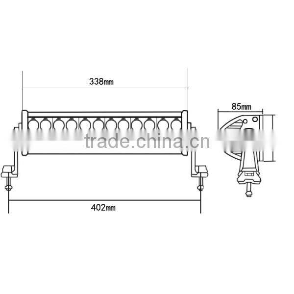 72w led spot light bar offroad led light bars for atv