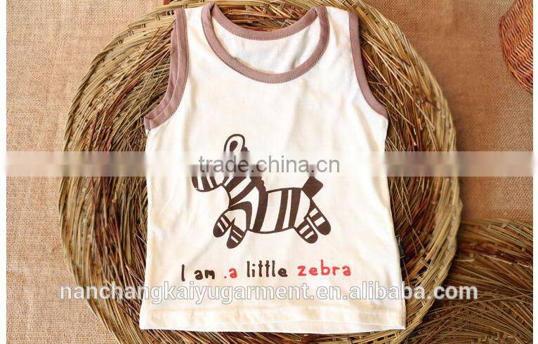 2014 children summer animal print cotton clothing sets