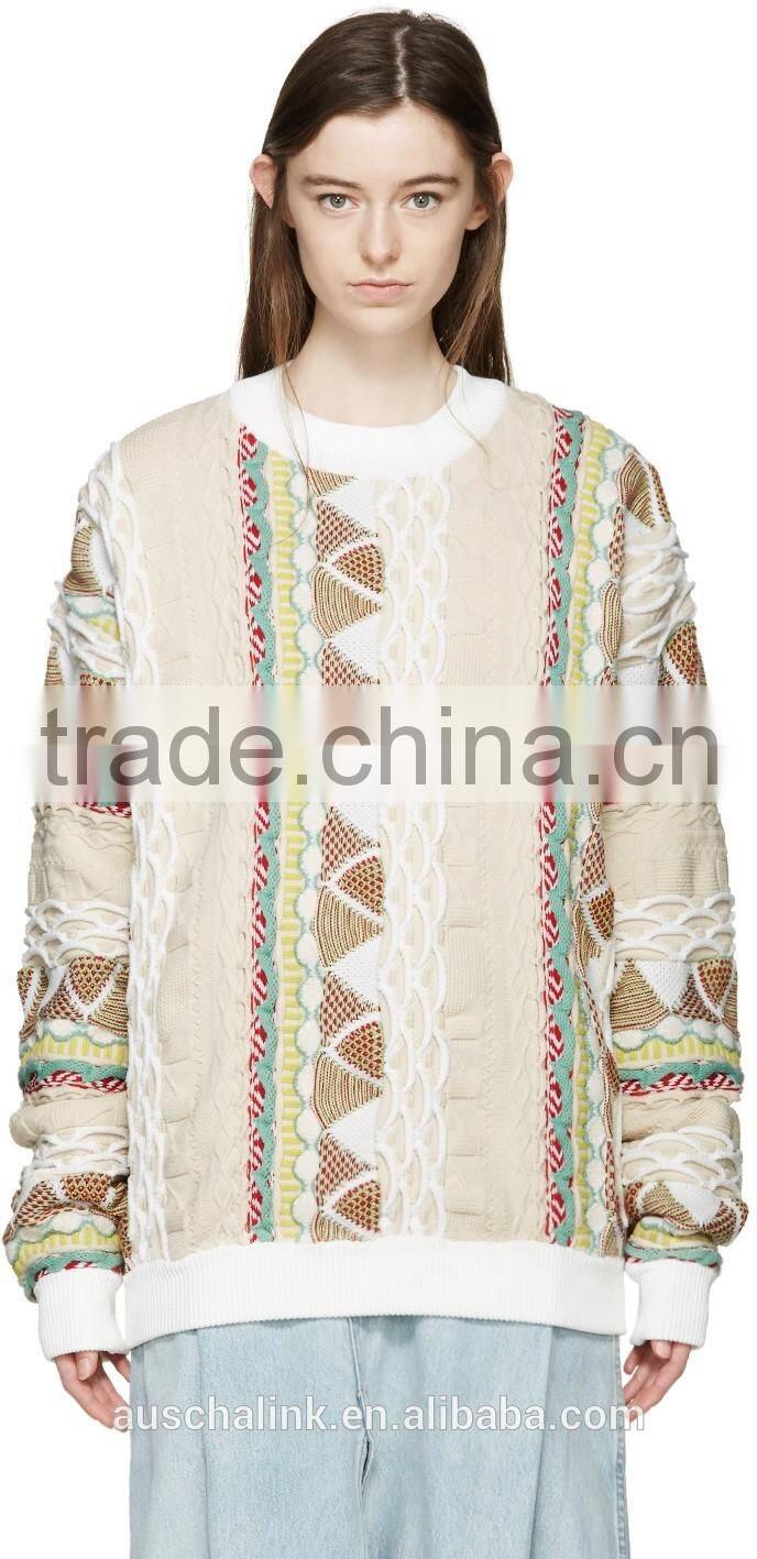 autumn high quality women jacquard sweater fashion pattern