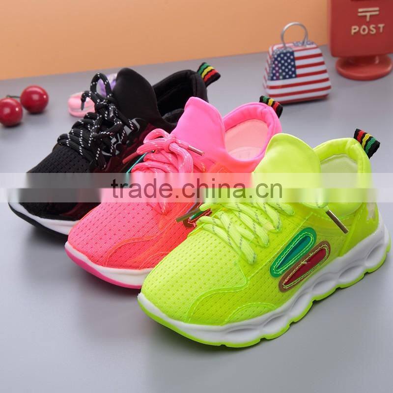 2017 kids led light shoes wholesale factory direct sale