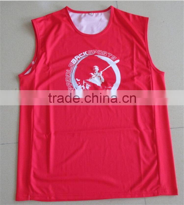 mens sports singlets with sublimation print, Italy ink, dry fit running mens singlets