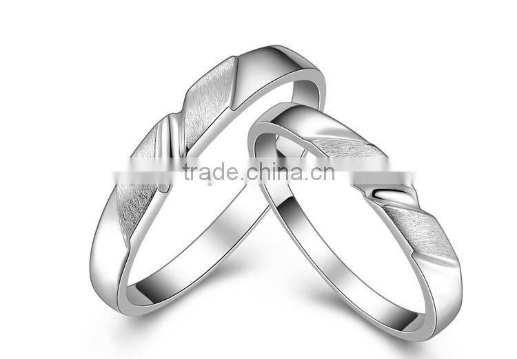 Fashion Couple Jewelry Engagement Matt Ring