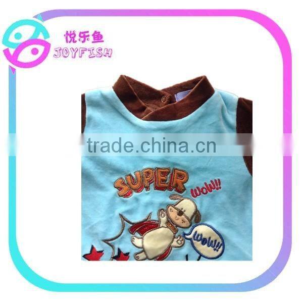 Velour cartoons baby romper