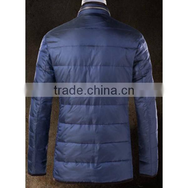 2015 Factory Price Men's Black Sheepskin Leather Jacket Down Jacket Winter Season