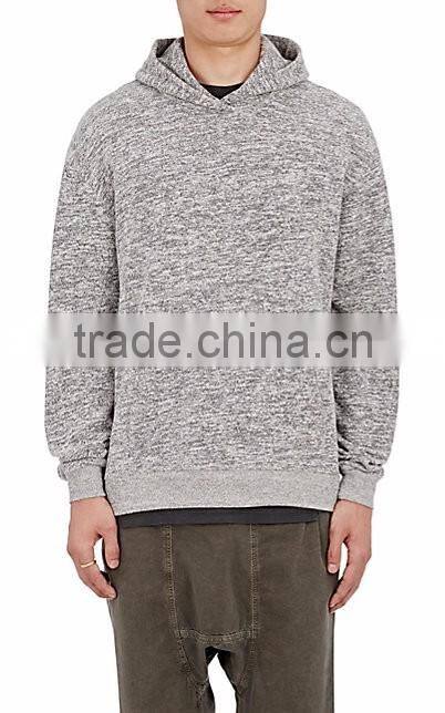 "Oversized Cropped" Cotton-Blend Hoodie