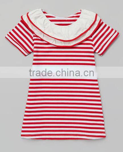 wonder kids clothing stripe girl back to school wear Wholesale girls dresses stripe children's dress