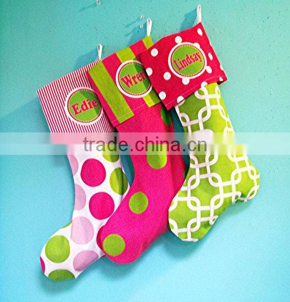 Hot sale custom colorful Christmas Matching Stocking