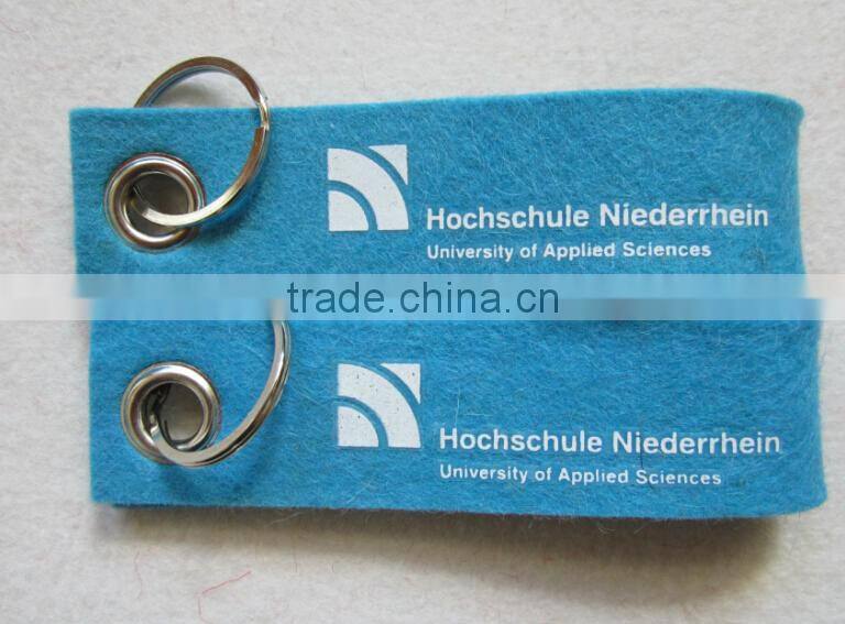 custom felt key ring