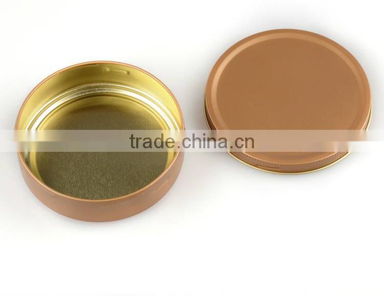 R18340H 80ml Round Tin can screw top sealed snack food gifts tin