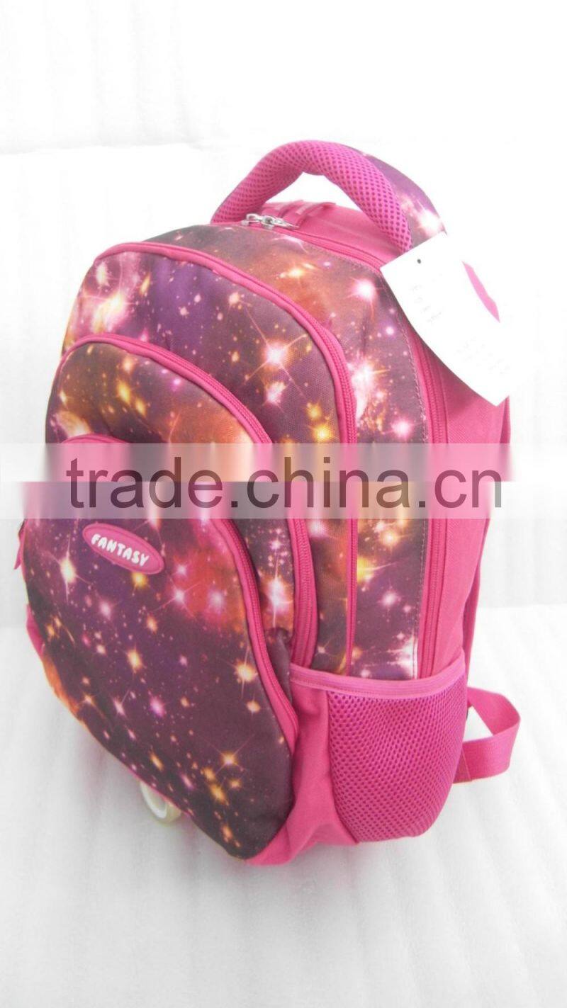 2017 latest new design girls backpack bag