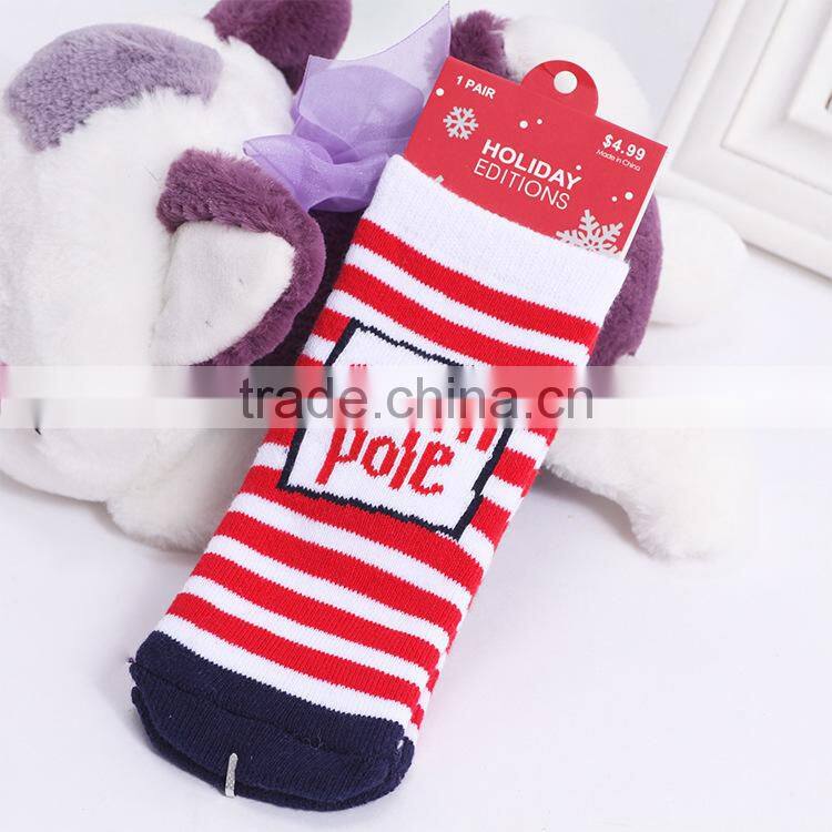 Wholesale Hot Sale 2015 New Fashion Cotton Children Kids Baby Christmas Sock