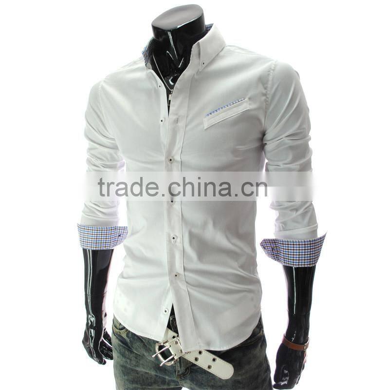 New style slim fit 100% cotton plain fashion t shirt for man