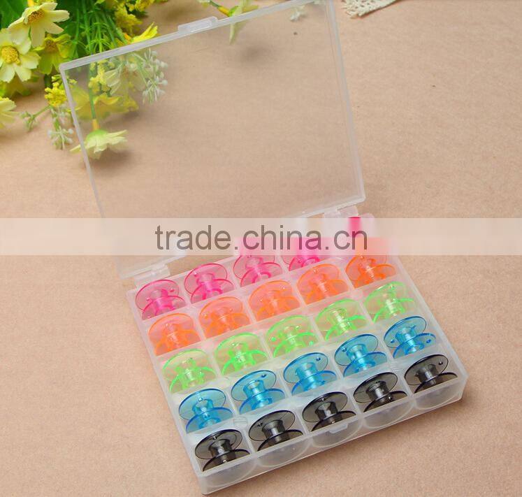 Top quality Household Sewing Machine bobbins/Plastic Spools (1box=25pcs)/Singer DIY accessory