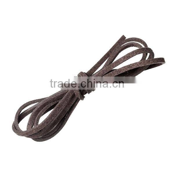 Velvet Suede Jewelry Rope Cord Coffee 2.5mm( 1/8") x 1mm, 20 M