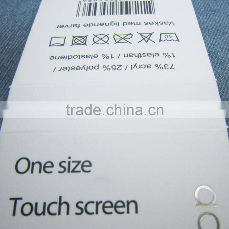 socks packaging label