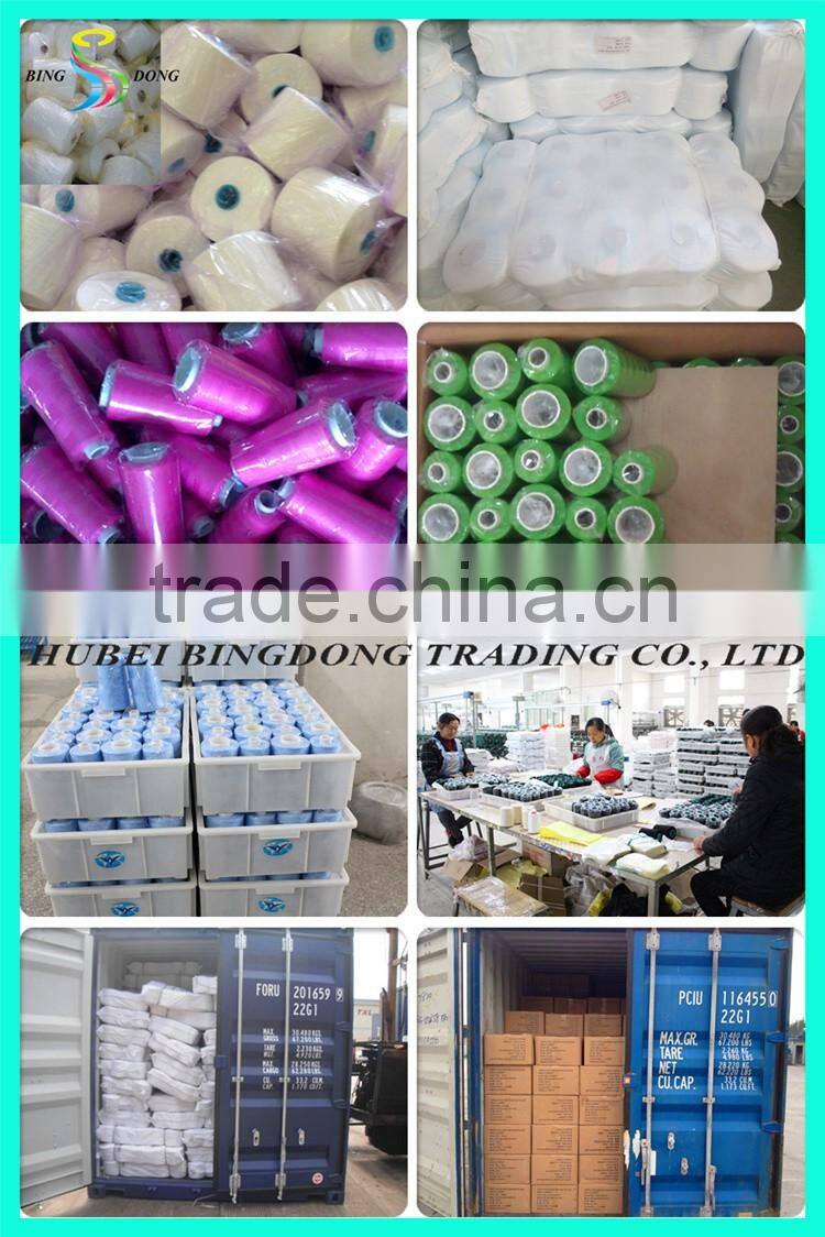 44/2 raw white 100% virgin spun polyester yarn from china