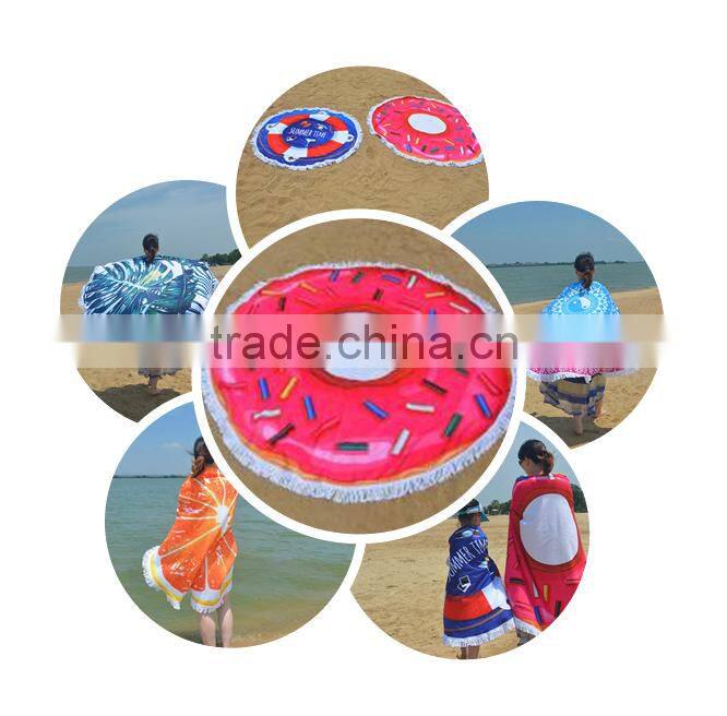 Custom Design Plain Dyed Cotton Terry Hooded Bath Towel Surf Poncho