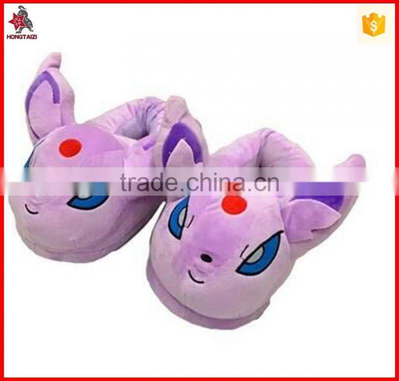 Soft new carton design indoor plush slippers with all sizes available