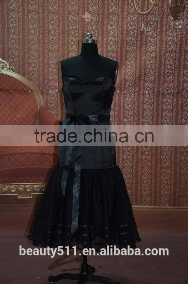 IN STOCK black Off-The-Shoulder sleeveless party dress short prom 16 dress evening dress SE03