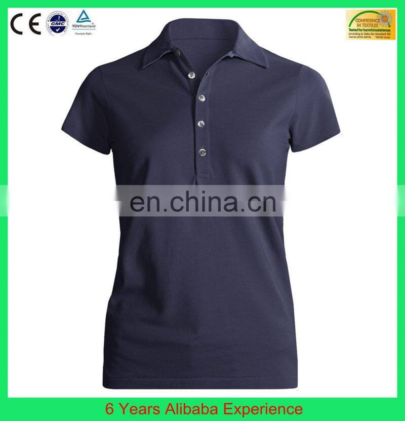Pique cotton polo shit, promotional polo shirt for women-6 Years Alibaba Experience