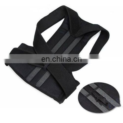 Black Adjustable Shoulder Therapy Back Belt