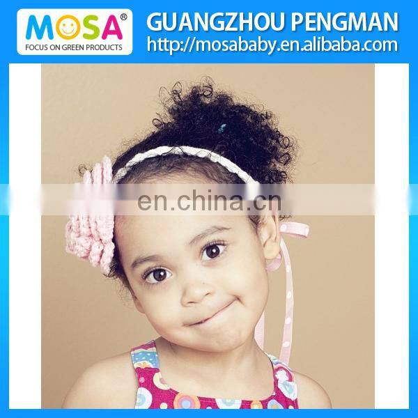 2014 New Crochet Kid Girl Purple Flower Headband, Newborn Hair Band Photo Props