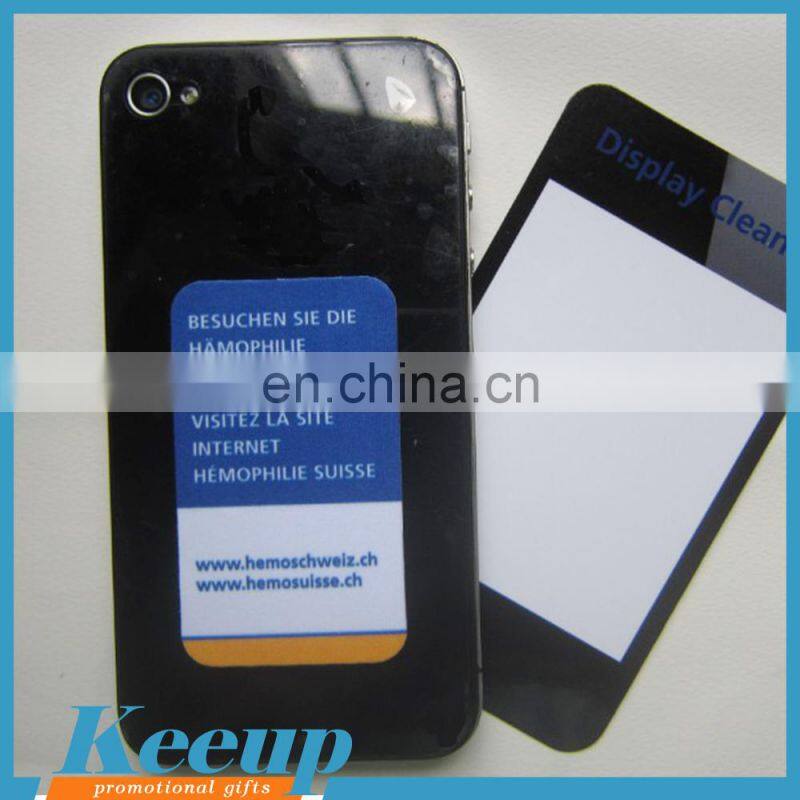 Hot product for 2017 microfiber sticker smartphone screen cleaner
