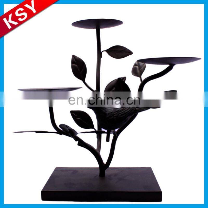 Top Quality Wall Hanging Bottle Lantern Metal Tree Branch Chandelier Candle Holder