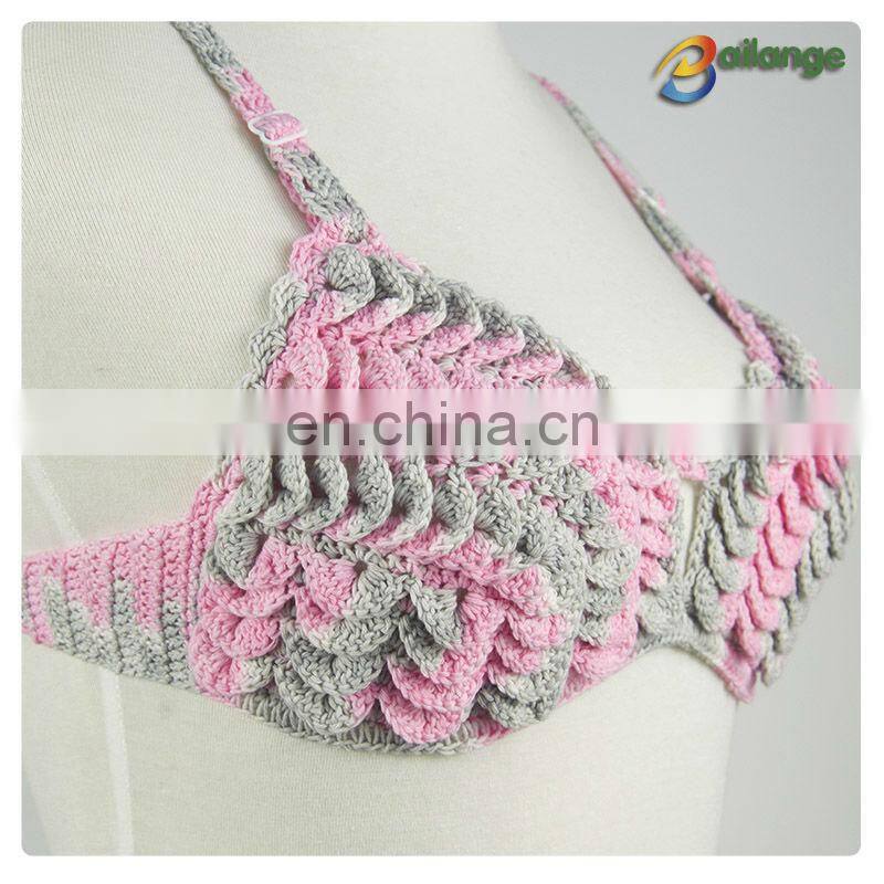 Bailange 2016 Newest lady unique crochet bra swimming cloth sexy lady bra