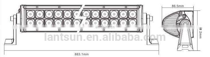 spot/combo 180W Aluminum Alloy 50000 hours spot vehicle automotive led light bar