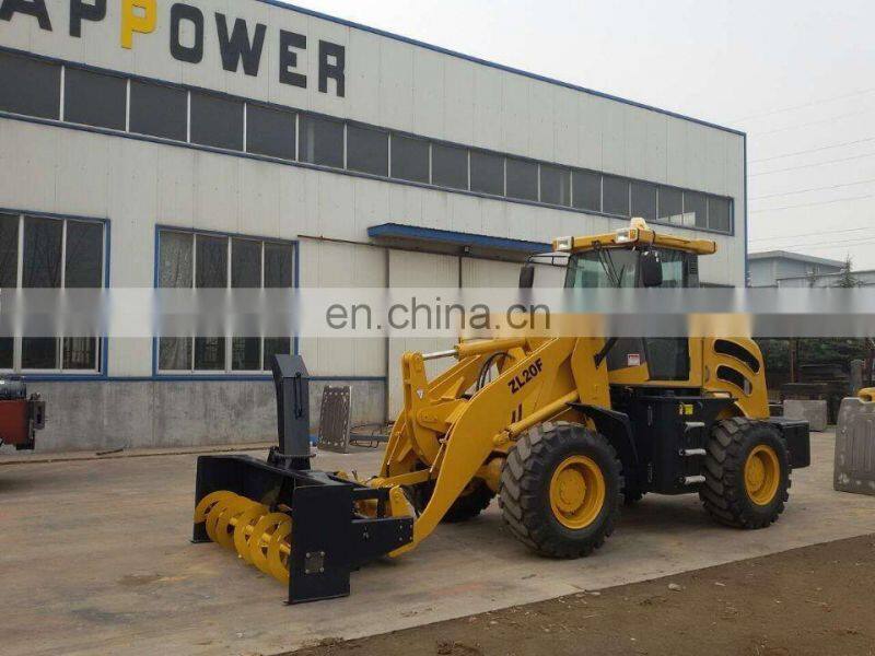 Construction equipment snow blower wheel loader ZL20F