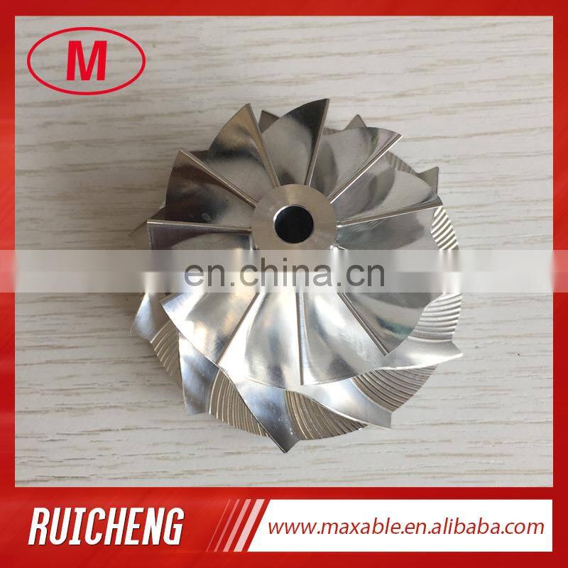 RHF55 11+0 blades 48.62/65.00mm high performance turbo aluminum 2618/Billet/milling compressor wheel for VF30/VF34 Upgrade