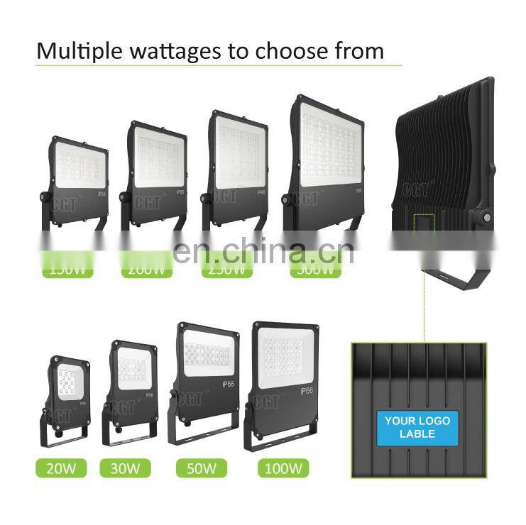 Hotsale Manufacturer Black Slim Stadium Led Module Outdoor Flood Light 100w