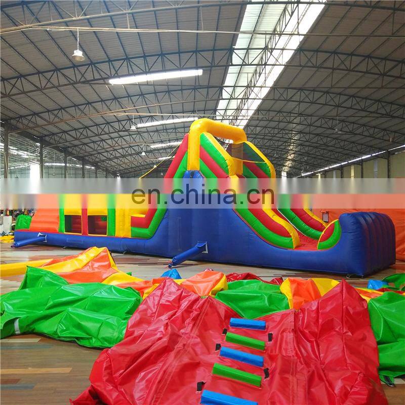 Kids portable cheap blow up obstacle course for sale
