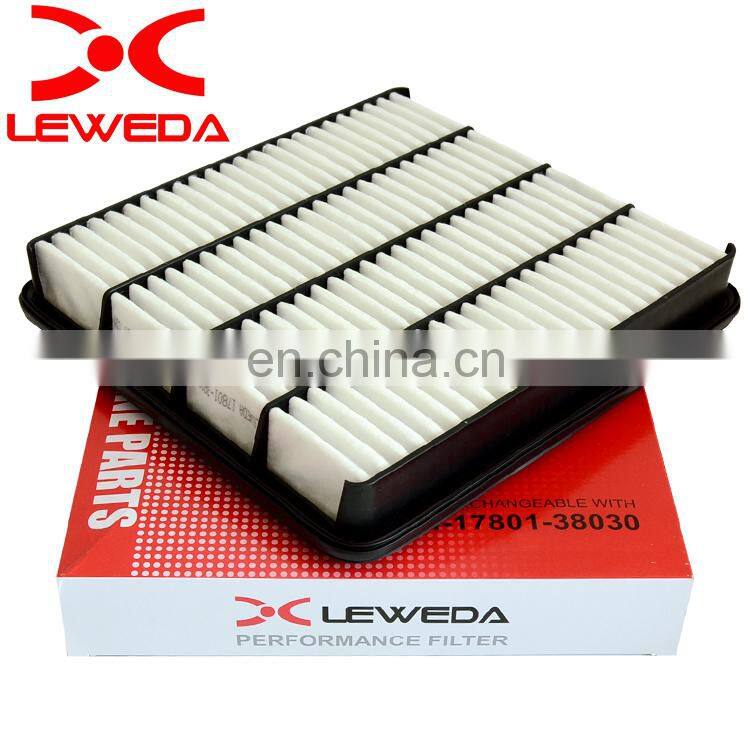 China top quality car air filter 17801-38030 car engine air filter