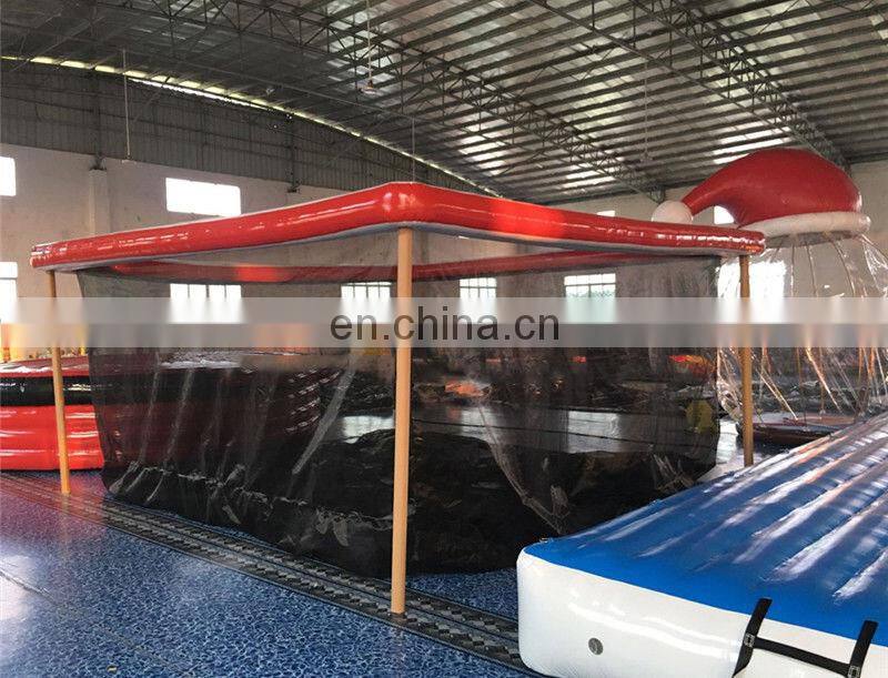 High quality inflatable swimming pool for adult and kinds/inflatable swimming sea pool with net for sale