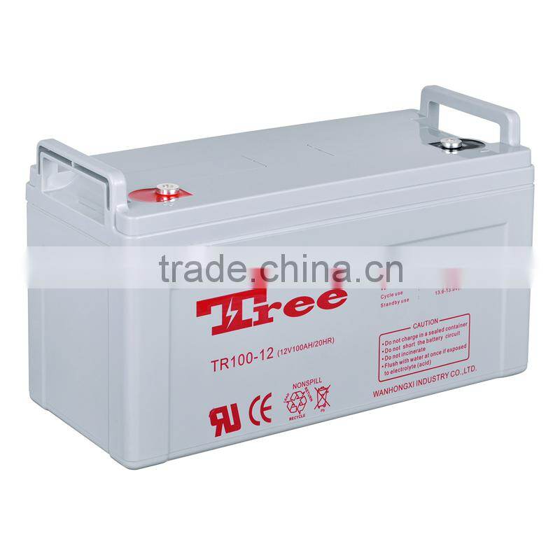 Maintenance Free vrla batteries 12v 100ah vrla ups batteries manufacturer
