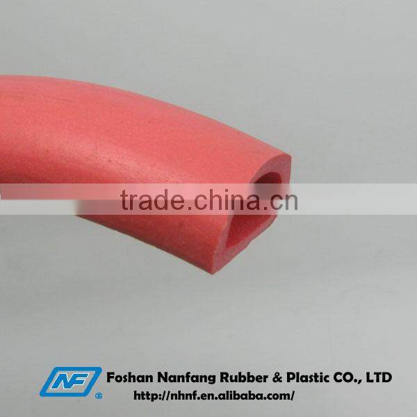 Customized hose D shape silicone rubber edging strips