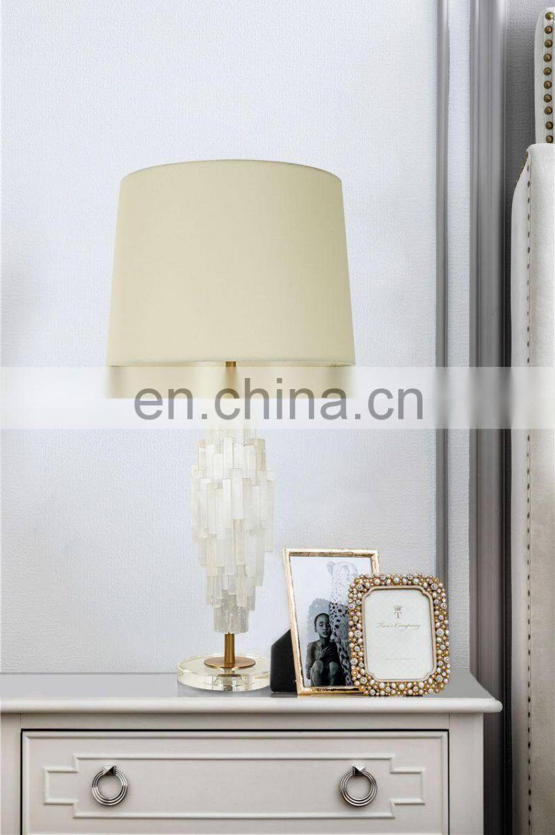 Selenite crystal kandelaar bruiloft art bird table lamps big modern table lamp