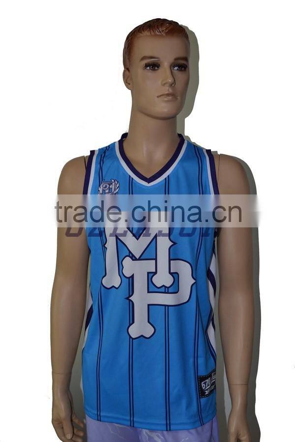 2016 Hot sale customized best basketball jersey design