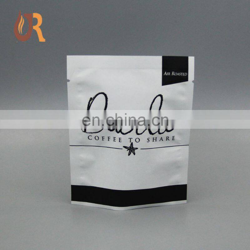three side seal logo printed bag tea sample packet drip coffee pouch