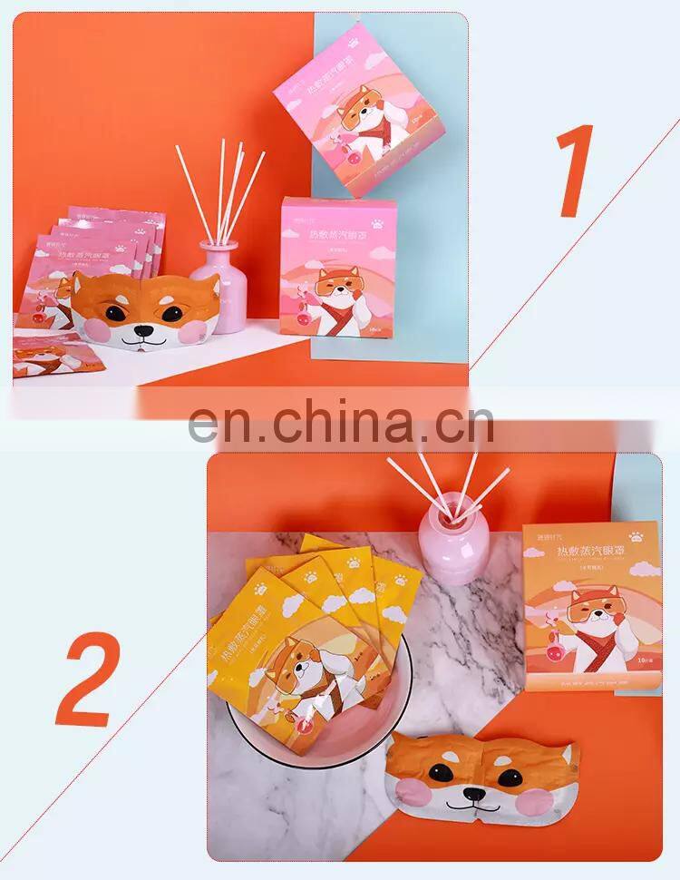 Self Heating Steam Warming Eye Mask Suitable for Dark Circles Puffiness  Relieve Dry Eyes Sleeping Eye Mask OEM Factory