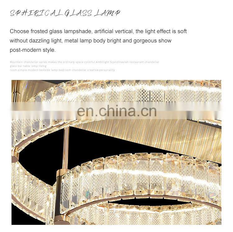 Modern Style Indoor Decoration Hotel Villa Home Dining Room Crystal Luxury Ceiling Light