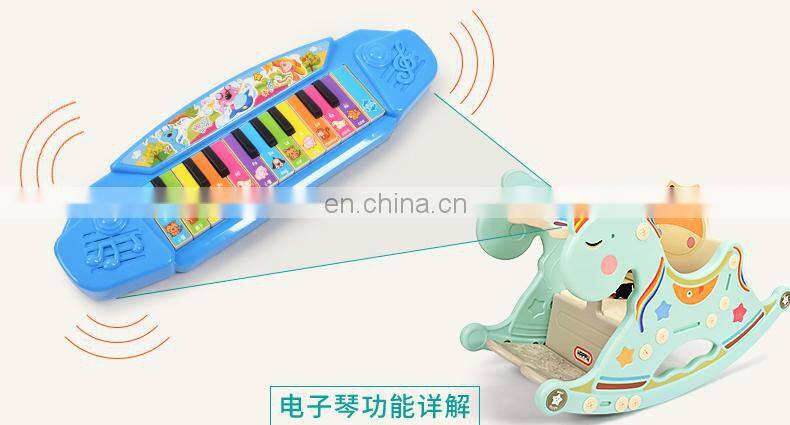 Cheap baby musical toddler walker kids games children plastic unicorn ride on rocking horse for sale