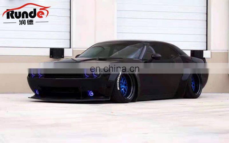 Runde Car Modification Challenger LB Style FRP Material Side Fender Flare Spoiler Wing Body Kit For Dodge Challenger