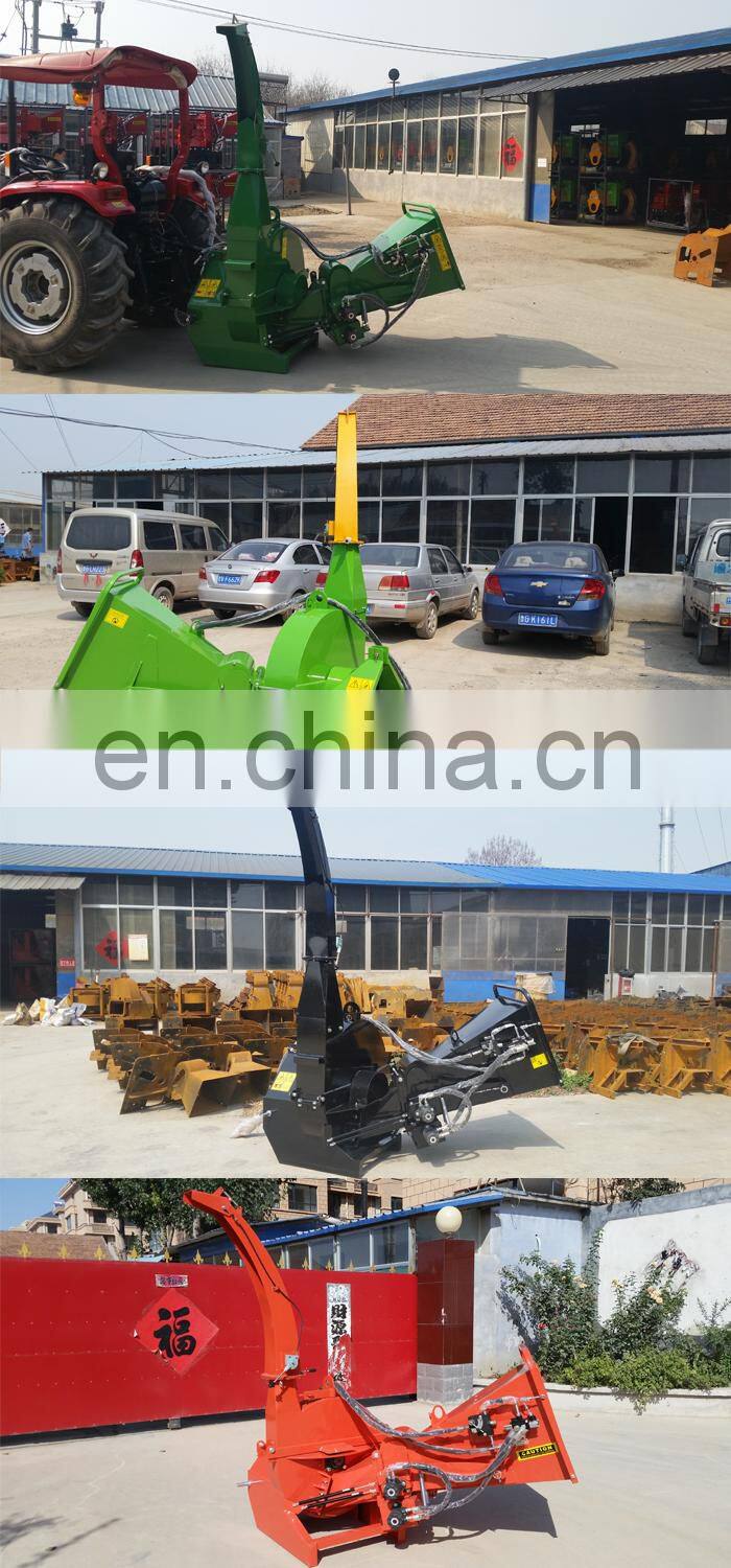 Hydraulic feed PTO wood chipper shredder BX92R for 80HP tractor